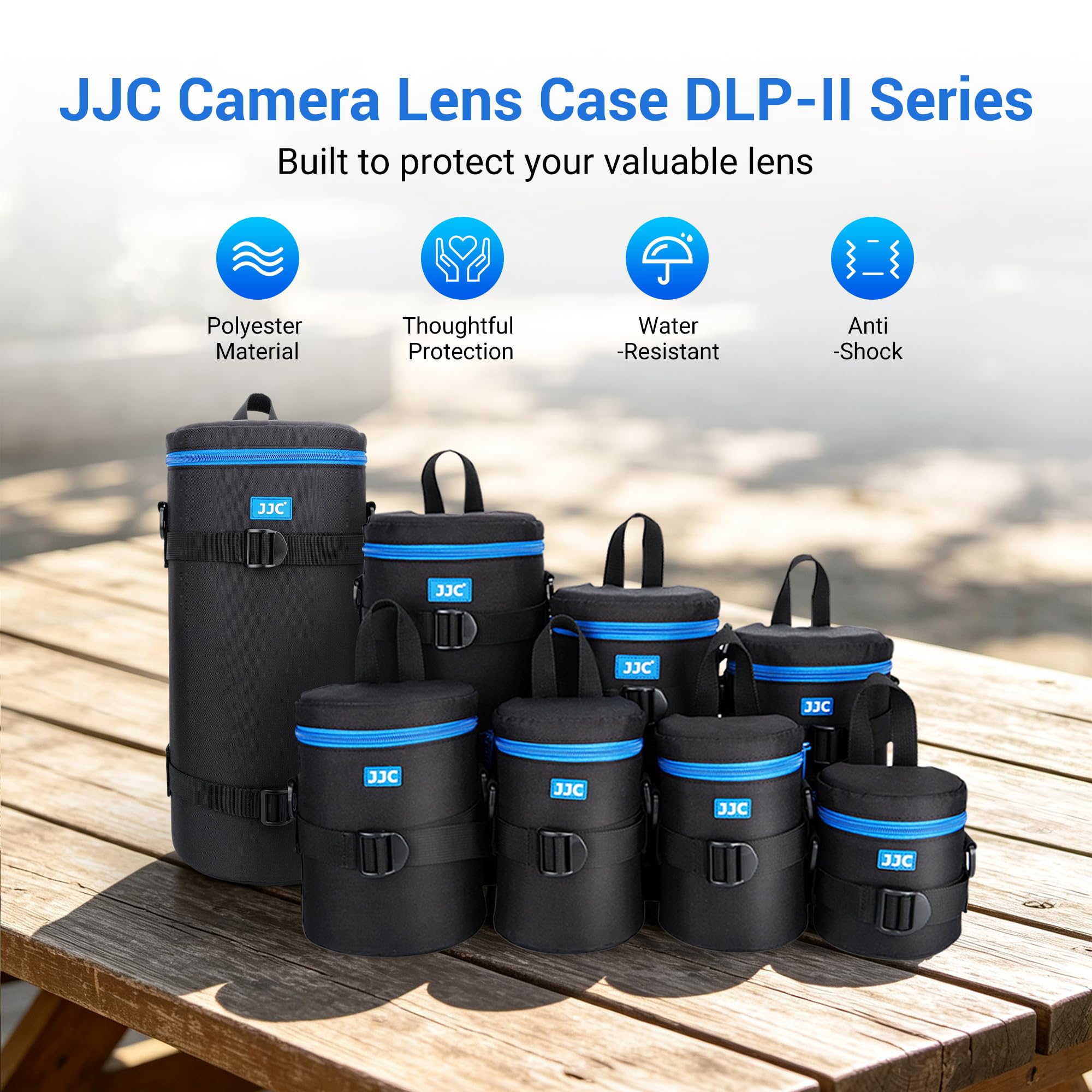 カメラ3台　レンズ　ケース　セット　ジャンク Amazon | JJC カメラレンズケースポーチ、パッド入りバッグ最大4.9 x