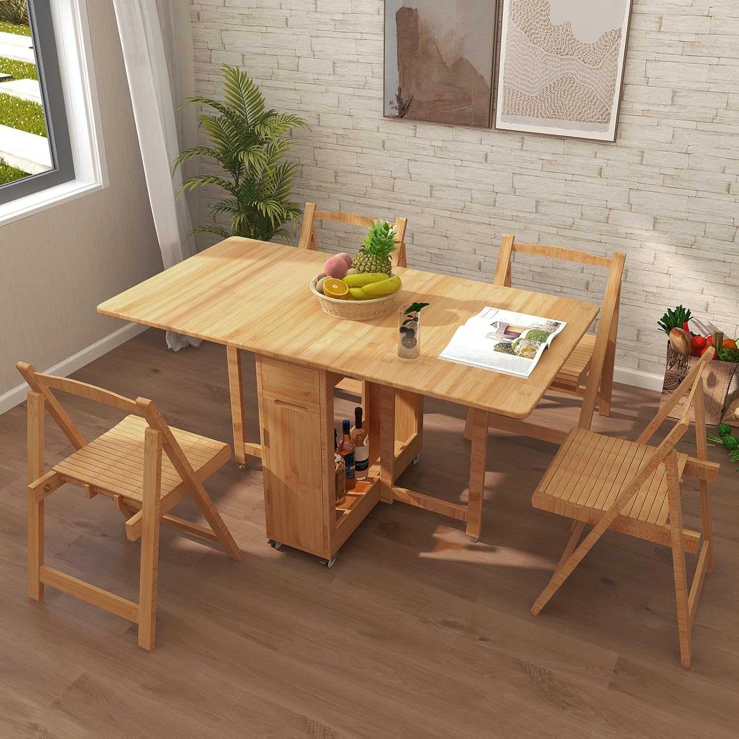 Amazon.com - JOMRTS Mid Modern Century Dining Table, Dining Room Sets ...