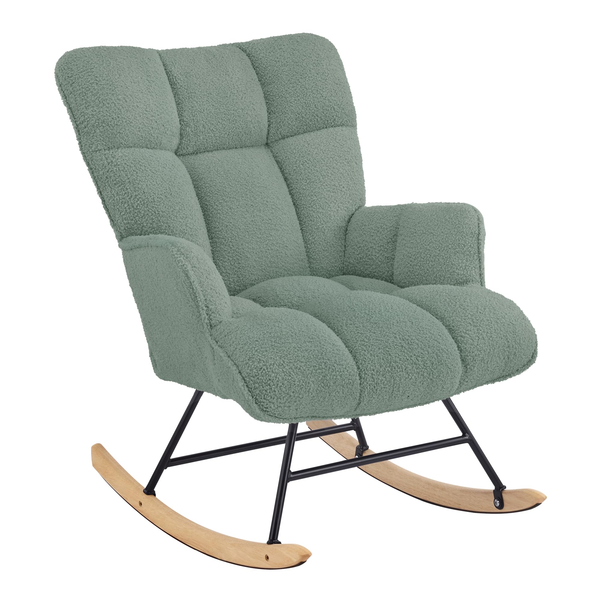 fauteuil à bascule tissu teddy adulte