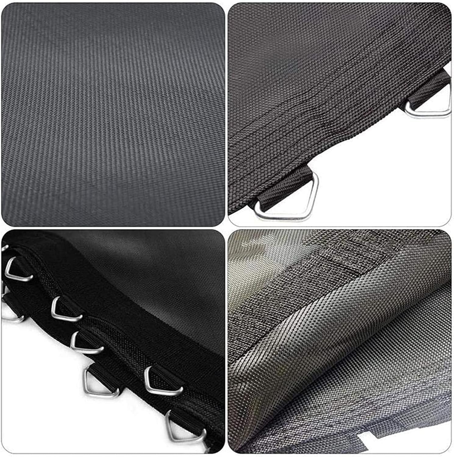 Tappeto elastico rotondo di ricambio, 4 m, 80 fibbie e resistente, perfetto per divertimento all'aperto, facile da installare, compatibile con la maggior parte delle marche