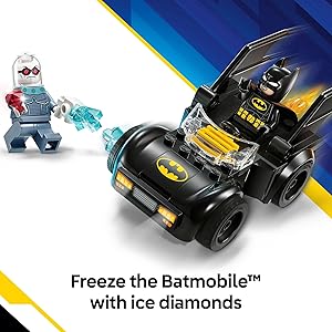 LEGO DC Batman & Batmobile vs. Mr. Freeze Toy Building Set - Superhero Batman Toy for Preschool Kids, Boys and Girls, Ages 4+ - Gift Idea for Kids Birthday - 76301
