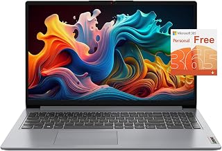 Lenovo IdeaPad, 20GB RAM, 1TB SSD, AMD Dual-core Processor, 15.6 Inch HD Anti-Glare Display, Long Battery Life Up to 9.5Hr, HDMI, SD Card Reader, Windows 11, 1 Year Microsoft 365