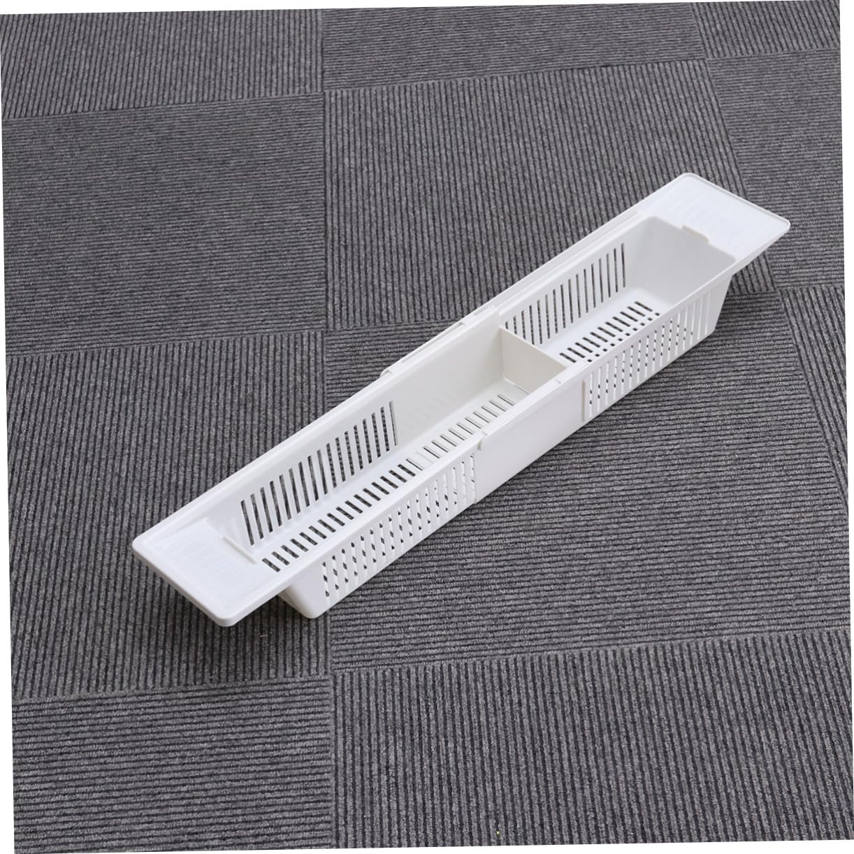 Vassoio Portaoggetti per Vasca da Bagno Retrattile 86cm Pp Bianco