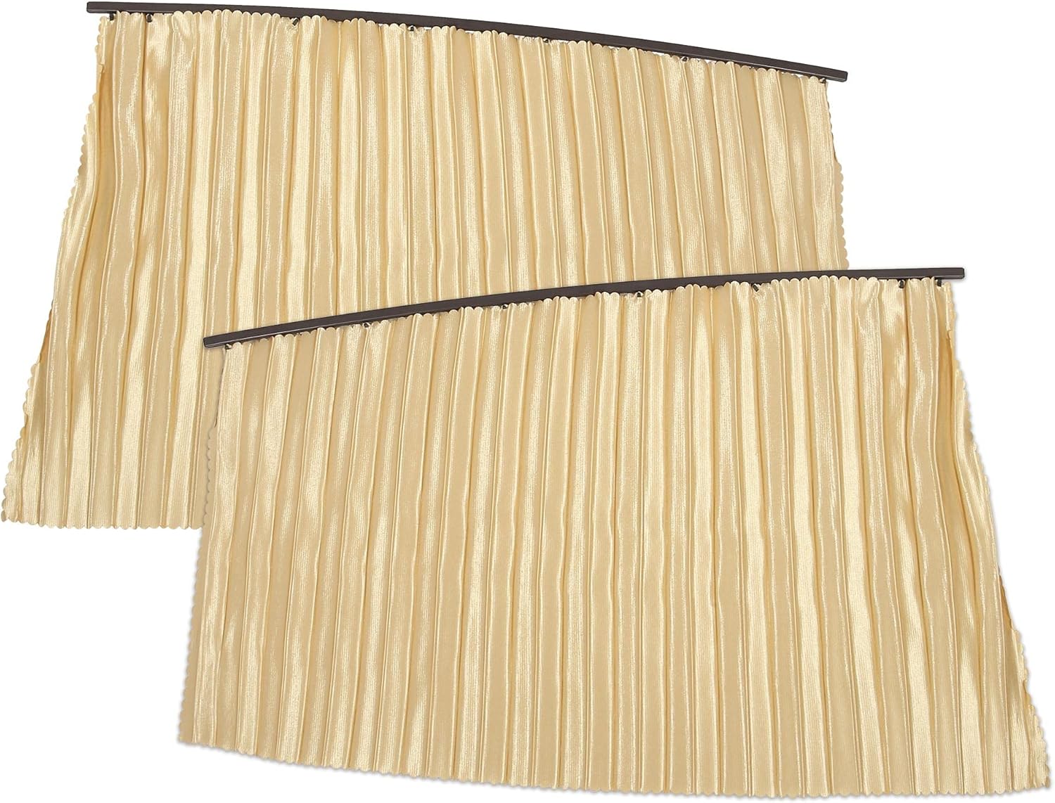 X Autohaux 購入 窓の日よけのカーテン 日よけ布 ユニバーサル 自動車用 リア ゴールドトーン 2個入り X Autohaux 購入 窓の日よけのカーテン 日よけ布 ユニバーサル 自動車用 リア ゴールドトーン 2個入り