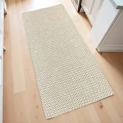 Passadeira Tapete Cozinha 2,00m x 65cm Marrom Claro - Tapete Passadeira para Cozinha e Quarto Lavável