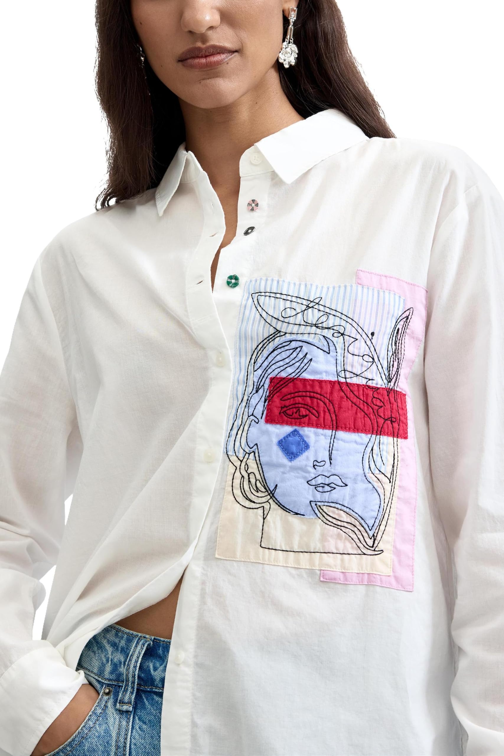 Desigual Damen Cam_rin T-Shirt (1er Pack)