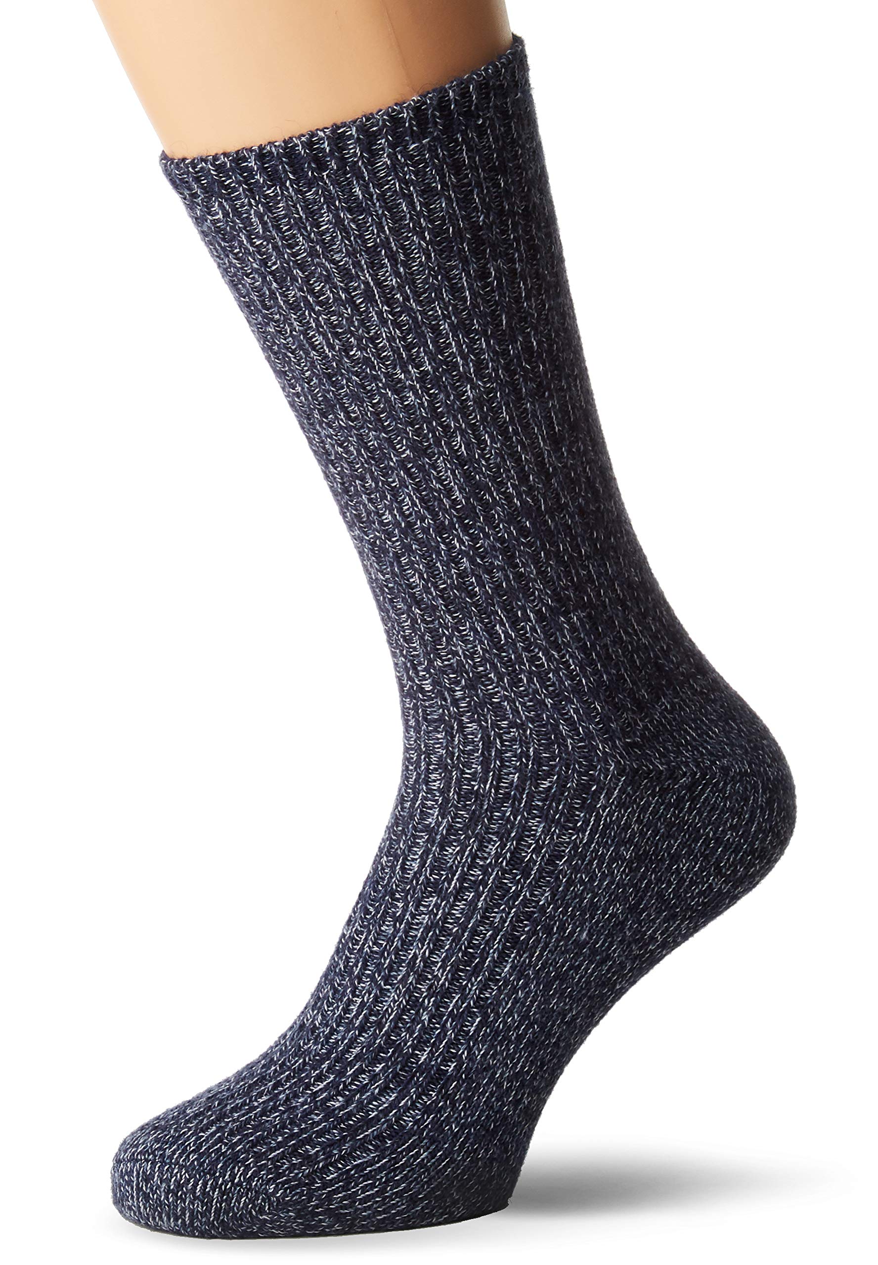 Damart Men's Lot De 2 Chaussettes Thermolactyl Calf Socks, Blue (Bleu Chiné 08011), 6/8/2018 (Manufacturer size: 39/41)