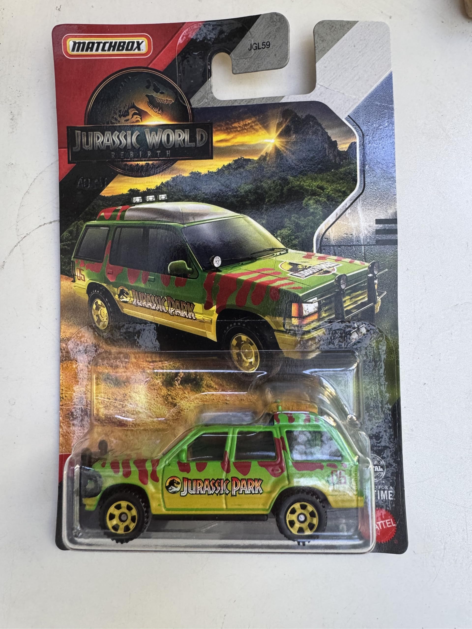 Matchbox 2025 Jurassic World ReBirth #5 Ford Explorer JGL01 (Uzun