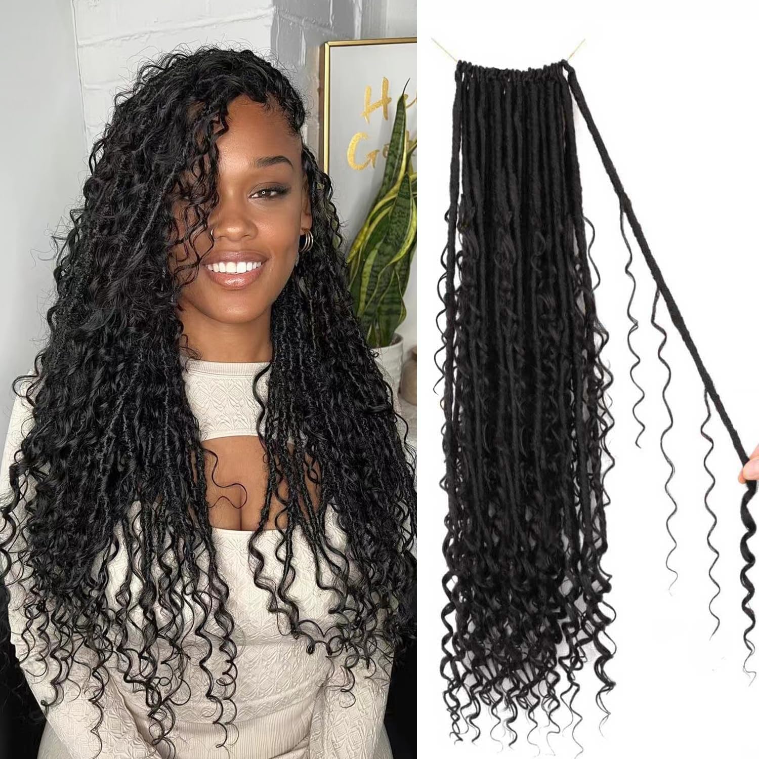 Boho Faux Locs Crochet Hair - Soft Locs for Black Women
