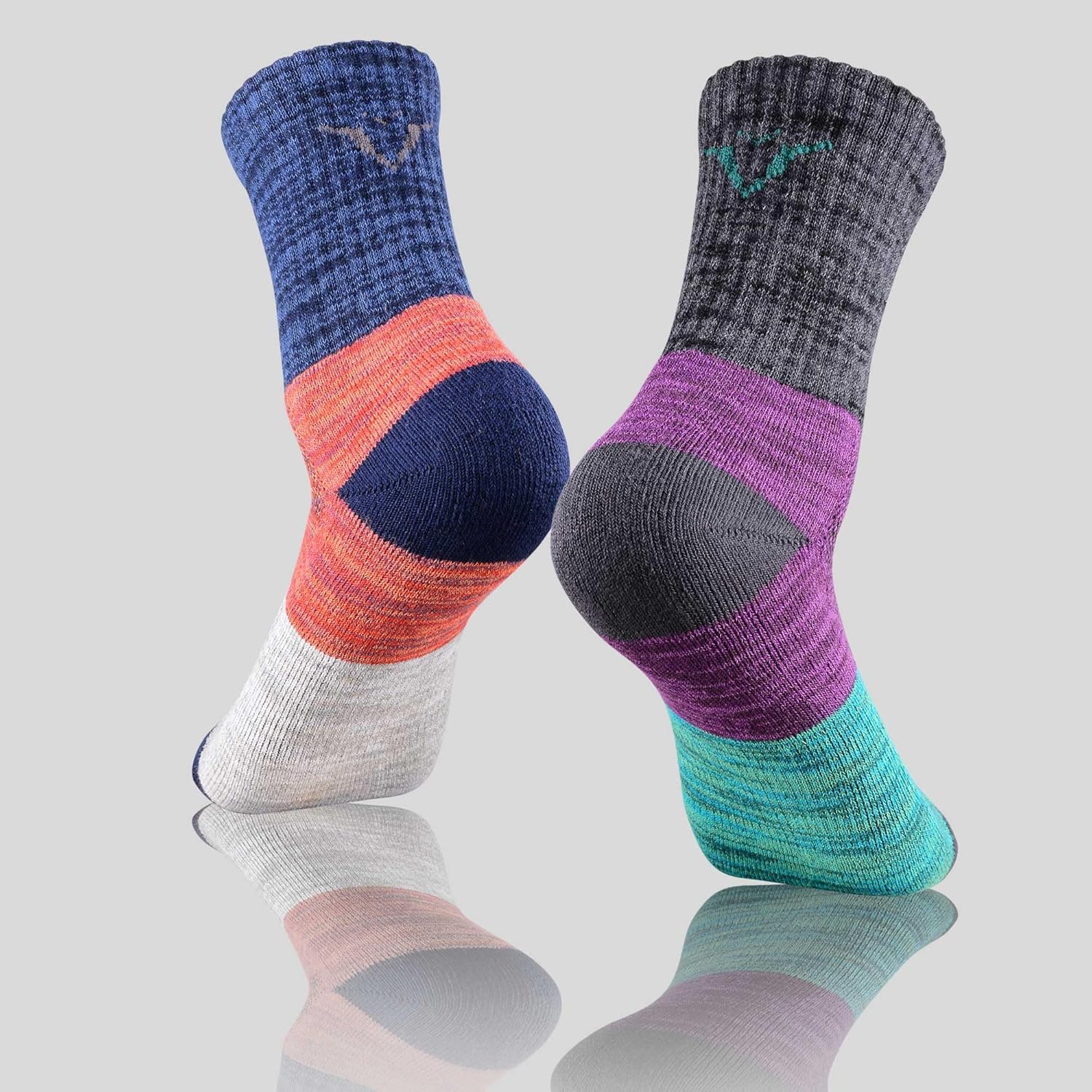 FEIDEER mens Modern Hiking socks, Athletic Cushioned Cotton Socks with Arch Support - Image 4