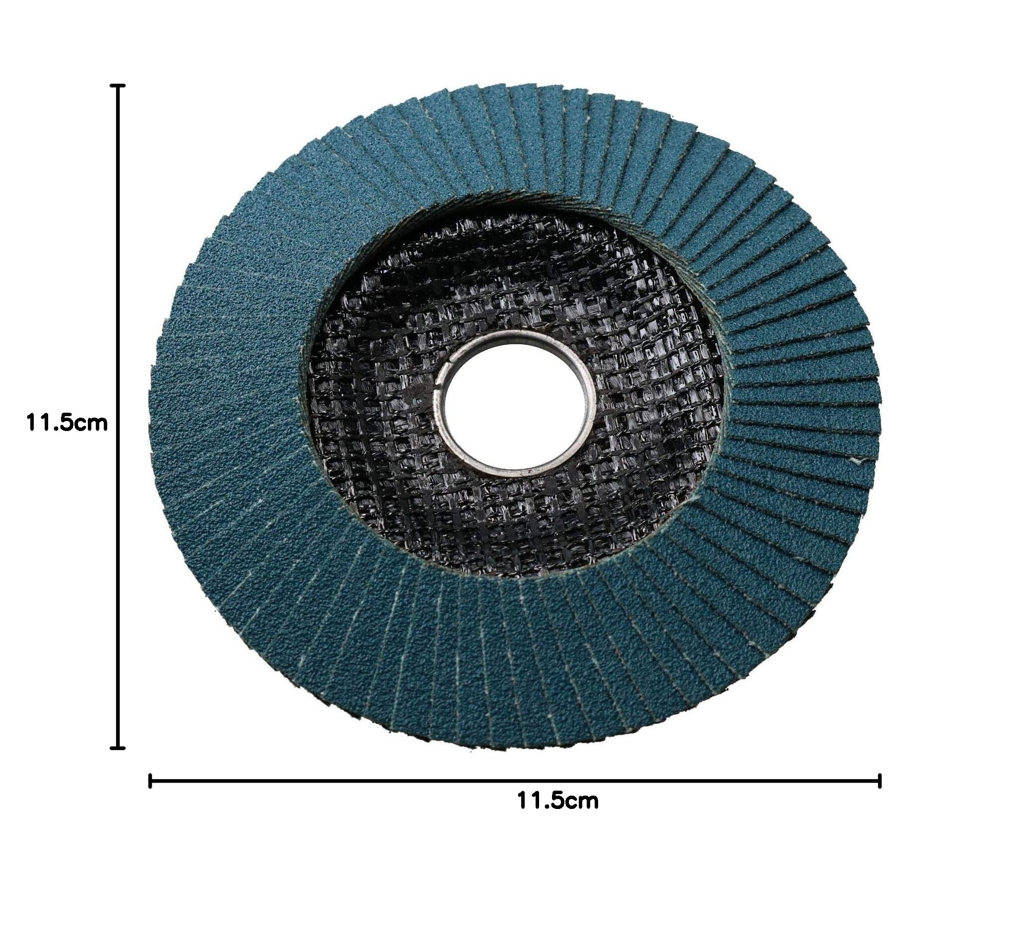 Dischi lamellari in zirconio, grana 120, per smerigliatura, smerigliatrice da 11,4 cm, 100 pezzi