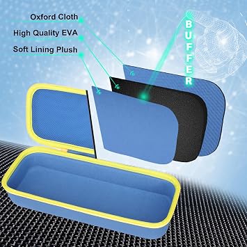 XANAD Hard Case Compatible with Fanttik Fantik Slim V8 APEX / v8 Mate and Slim V10 APEX / v10 Mate Car Vacuum, Blue