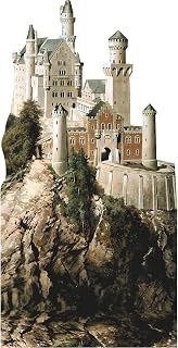 H13659 Schloss Neuschwanstein Tall Castle Bavaria Germany Backdrop Cardboard Cutout Standee Standup