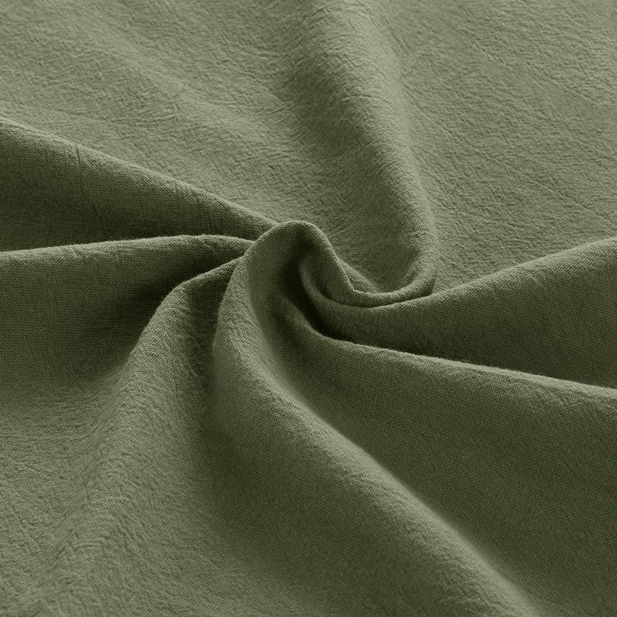 Olive Cotton Linen Green Cloth Napkins Boho Rustic Dinner Napkins Cloth
