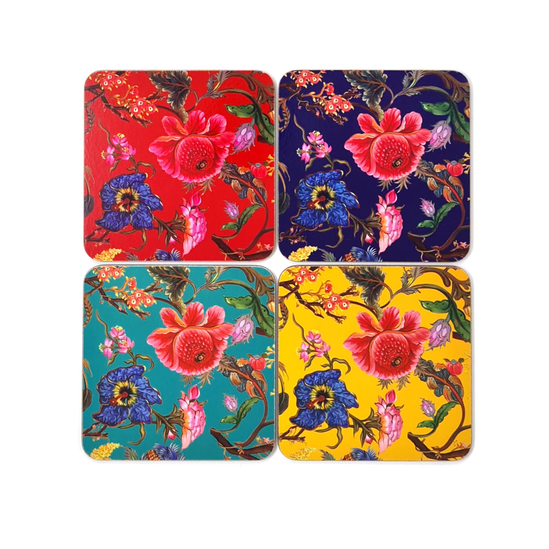 William Morris Set of 4 Anthina Boxed Melamine Coasters