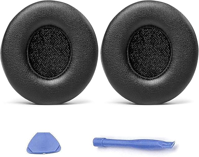 Friendship Beats Solo 2 & 3 Replacement Pads, Memory Foam Ear Pads Replacement for Wireless Headphone Beats Solo 2.0 3.0 Replacement Earpads Cushions Cover with Replacing Tool