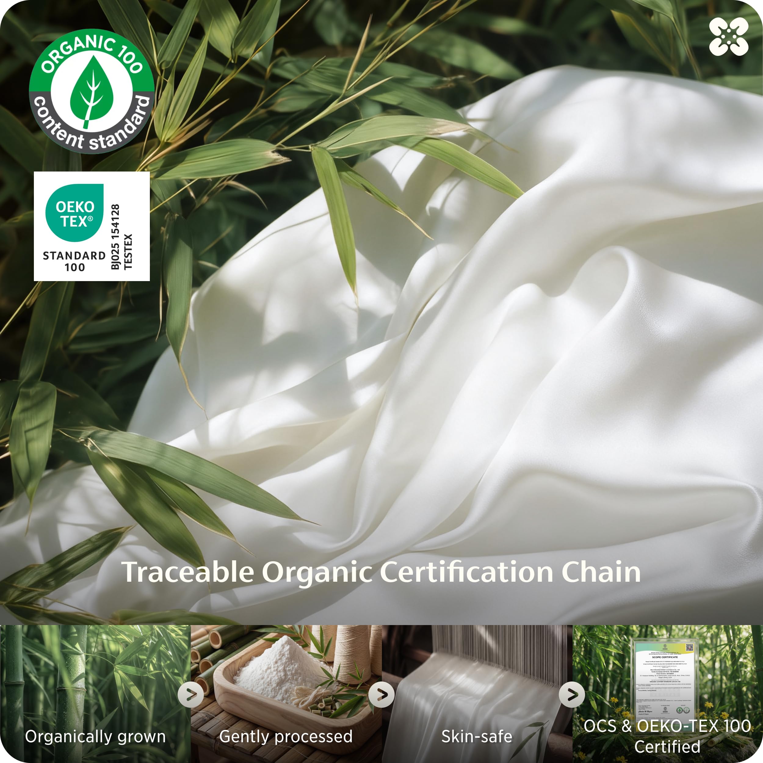 Best Luxury Sheets 2026: 5 Sets Ranked by Feel 4 Bedsure PureWoven Organically Grown Bamboo Viscose King Size Sheets Set — product photo