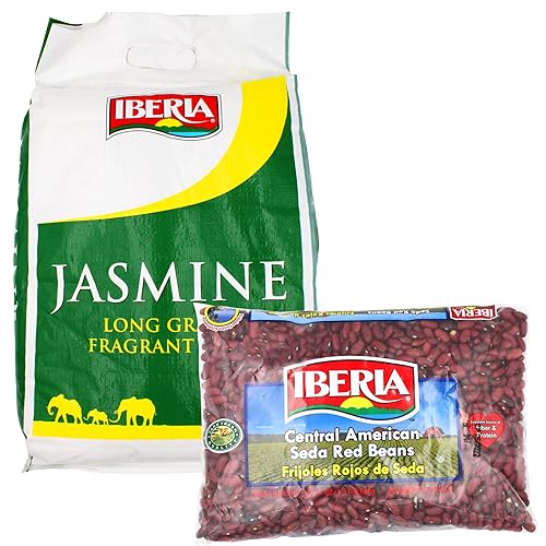 Miniatura 1 de Iberia Arroz fragante de grano largo Jasmine, 18 libras + Ibeia Seda Beas, 1.5 libras