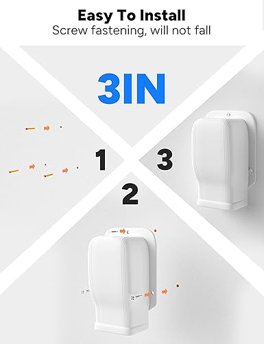 Miniatura 5 de Juego de cubierta de pared de entrada de 3 pulgadas para aires acondicionados sin conductos y bombas de calor, PP decorativo mejorado, resistente y