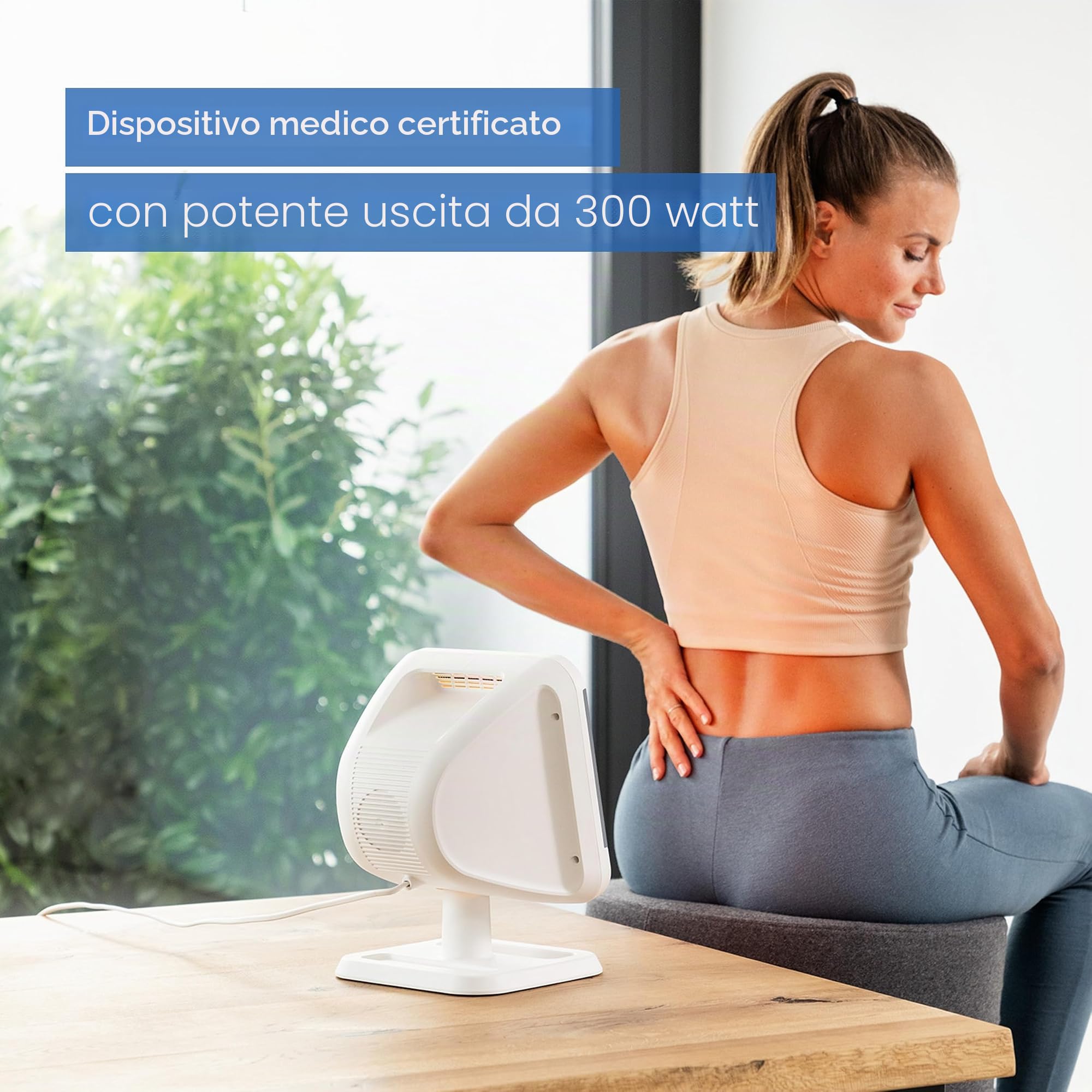 Beurer SCHOTT NEXTREMA - Lampada termica a infrarossi IL60, calore lenitivo per raffreddori e tensioni muscolari, terapia della luce a infrarossi con 300 Watt e timer, pannello in vetroceramica Schott