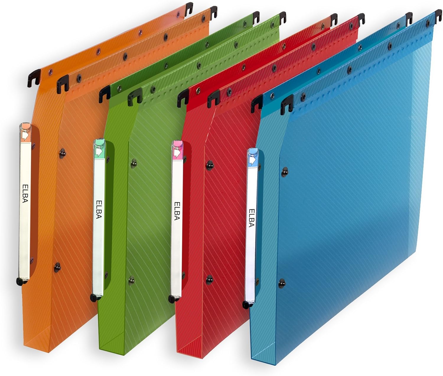 Elba Design Suspension Files Pack of 10 Assorted Colours