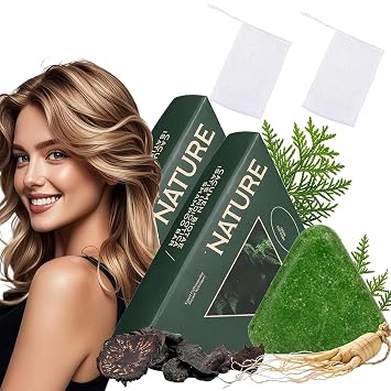 Nature Triangle Shampoo Bar with Usman Grass