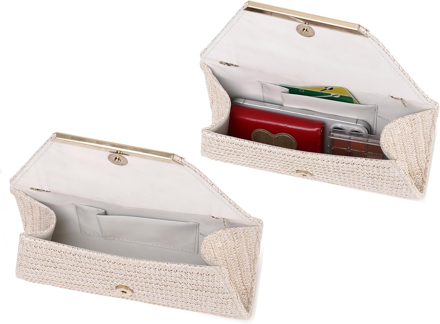 Women Patent Leather Fashion Clutch Purses Evening Bag Handbag Christmas gift - Image 4