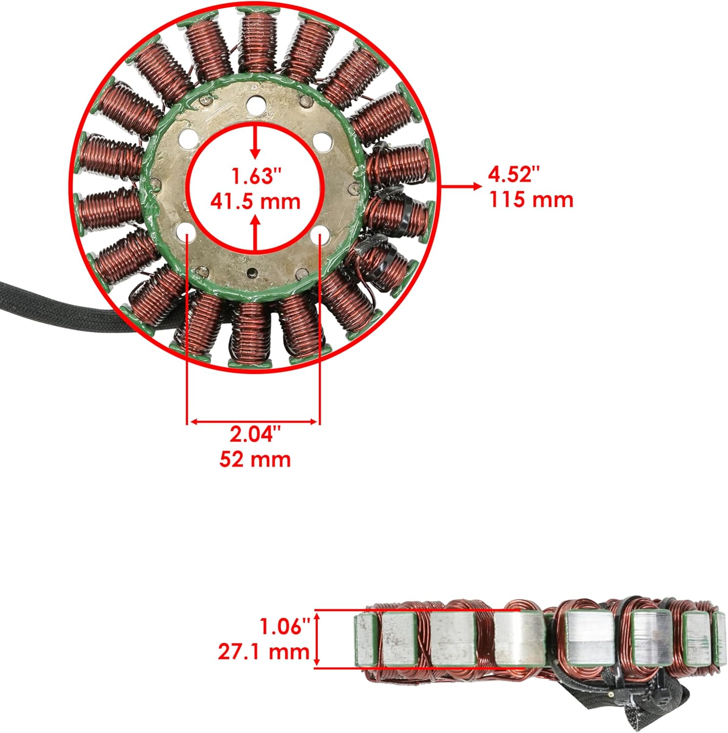 Caltric Stator Compatible With Polaris Ranger 500 Efi 4X4 2006 2007 2008 2009 2010 2011