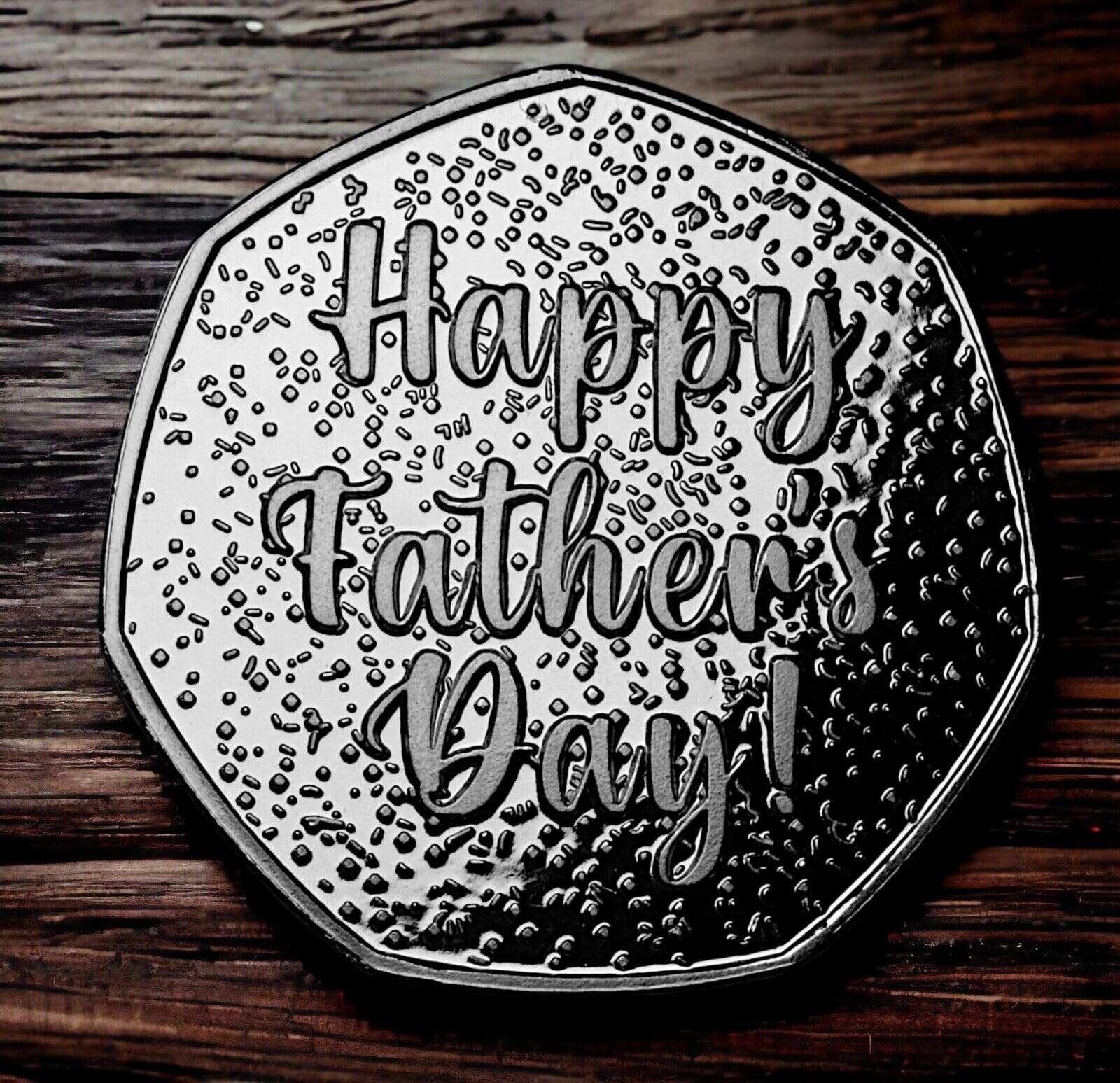The Commemorative Coin Company HAPPY FATHER'S DAY .999 Silver Commemorative Gift/Present. From Son/Daughter Dad/Father/Fathers Day/Best Dad