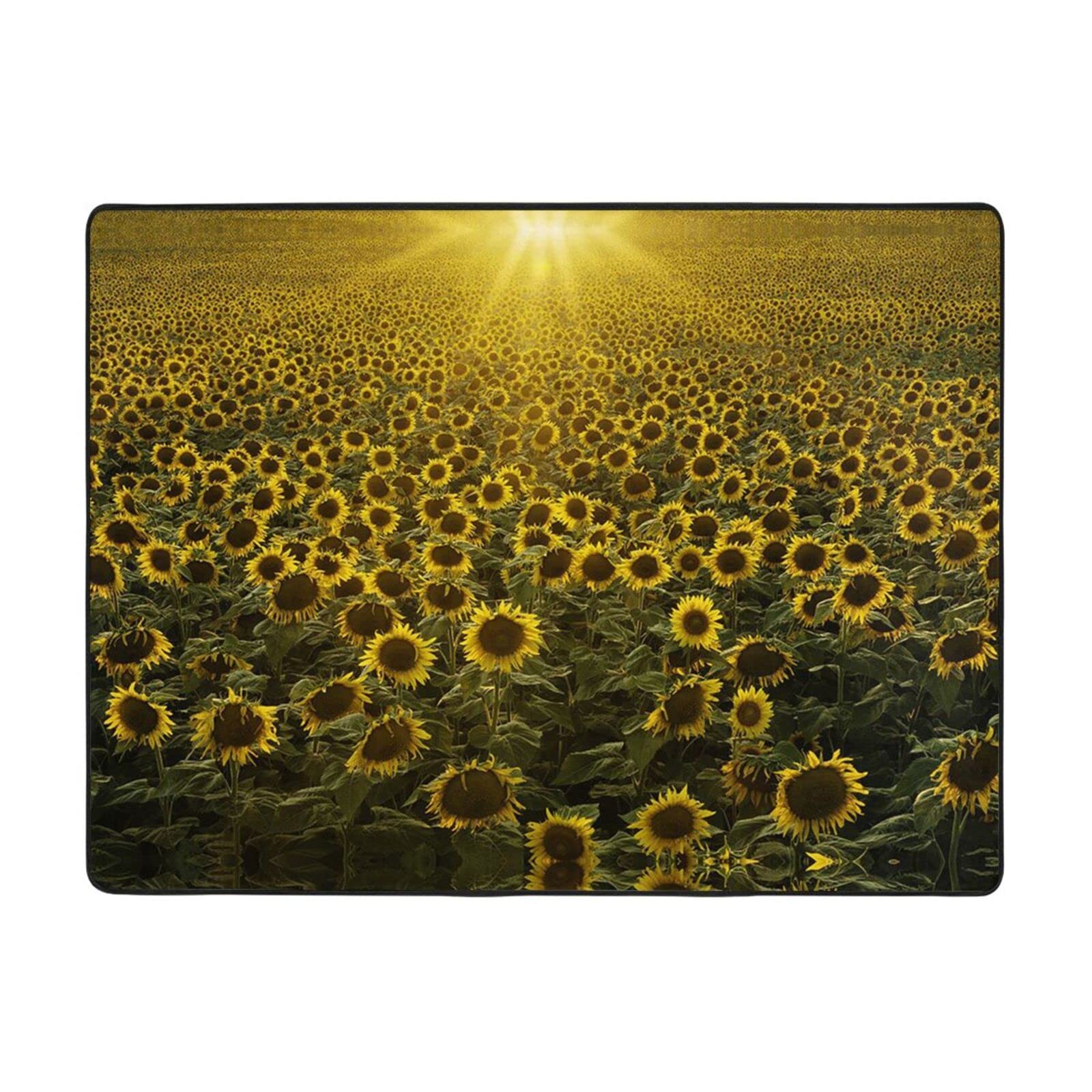 Tapis en flanelle tournesol pour apporter de la joie et de la douceur