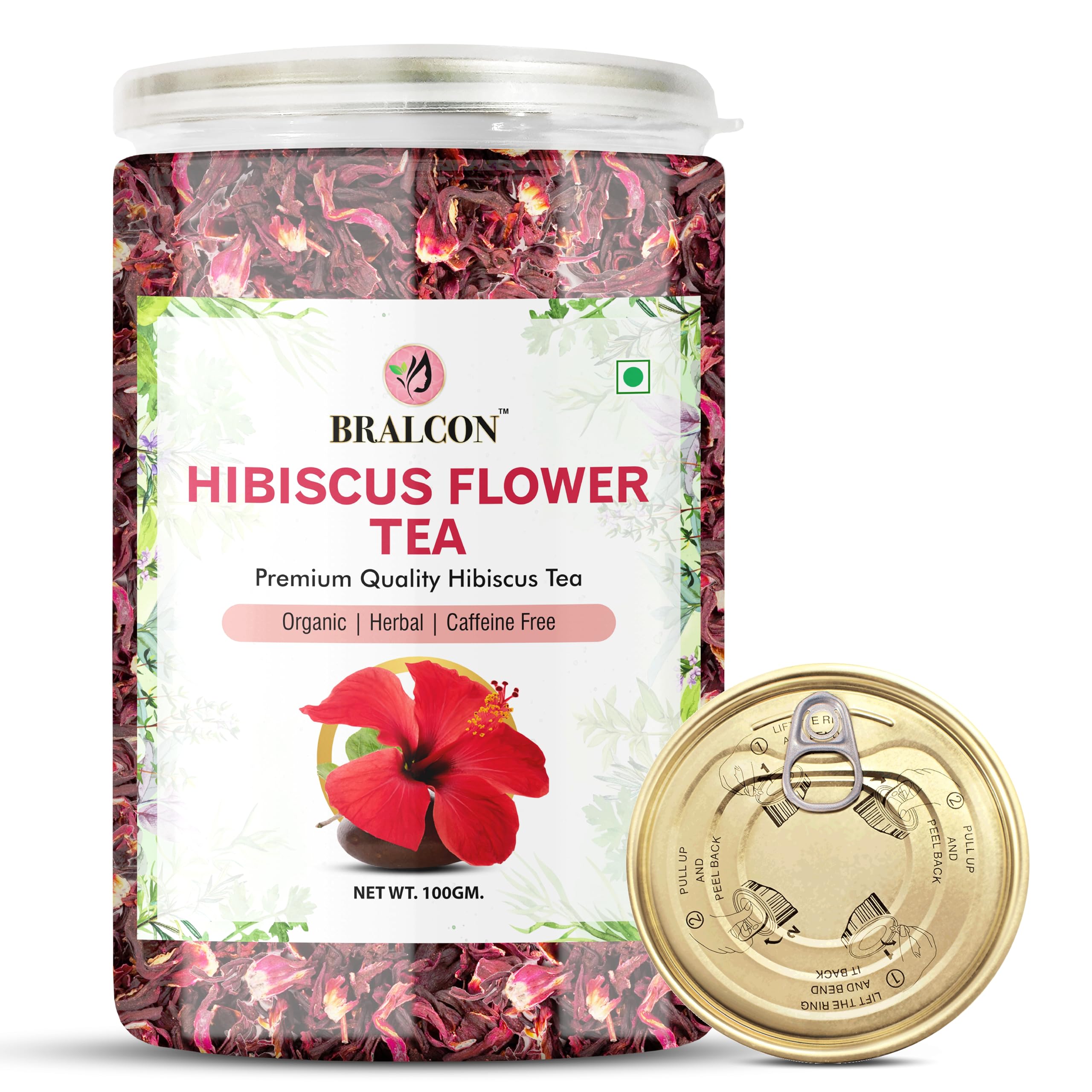 BRALCON Organic Hibiscus Flower Tea- 50g | Premium Hibiscus Tea Leaves| 100% Natural Hibiscus Flower Herbal Tea Whole Leaf | Use for Iced Tea, Cocktails| Improve Digestion (B0D6NKP9G2) Amazon Price History, Amazon Price Tracker