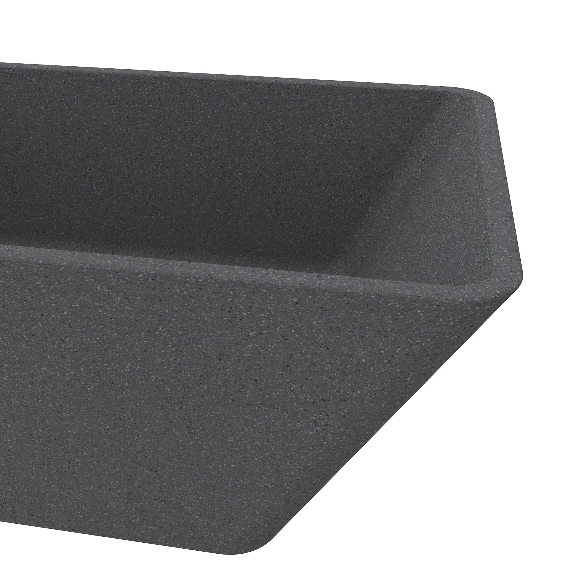 Vasche da bagno da esterno in cemento da 165 cm, autoportante, con superficie solida, moderna vasca in pietra terrazzo, vasca da bagno di lusso in stile spa per patio, giardino o bagno
