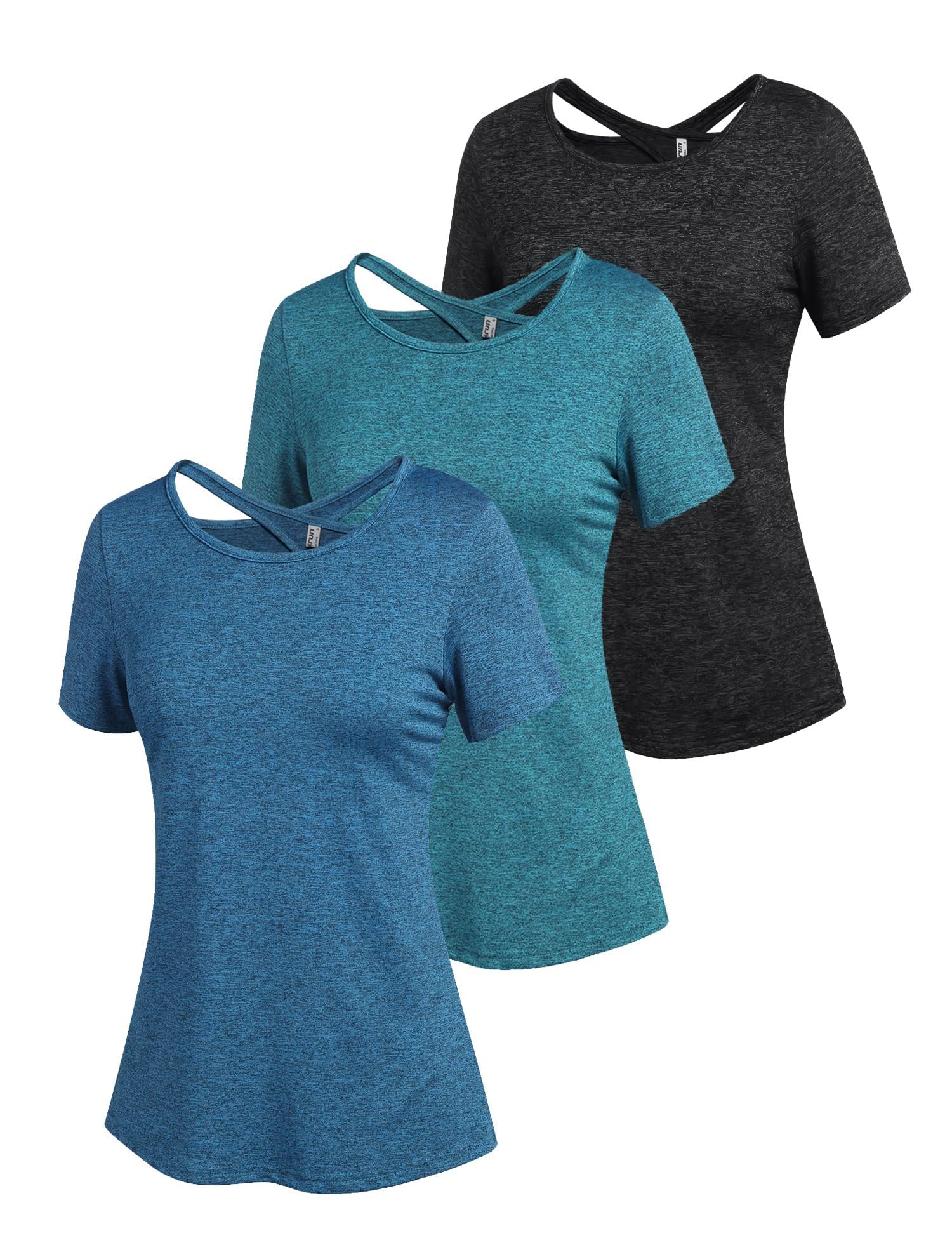 Damskie topy na siłownię Odzież sportowa z krótkim rękawem Trening Casual Bieganie T-shirt sportowy Damski top sportowy do jogi S-XXL