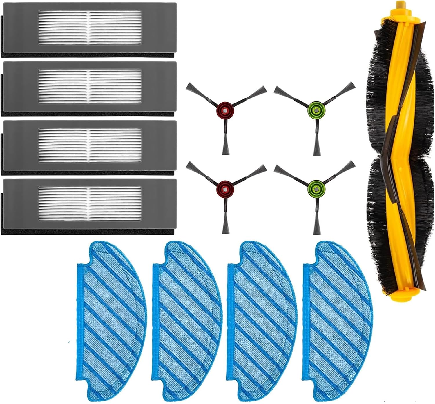 Robot Vacuum Cleaner Replacement Roller Brush Filters Accessories Kit for Ecovacs for DEEBOT OZMO T9 T8 AIVI Max N8 Pro+ Vacuum Accessory