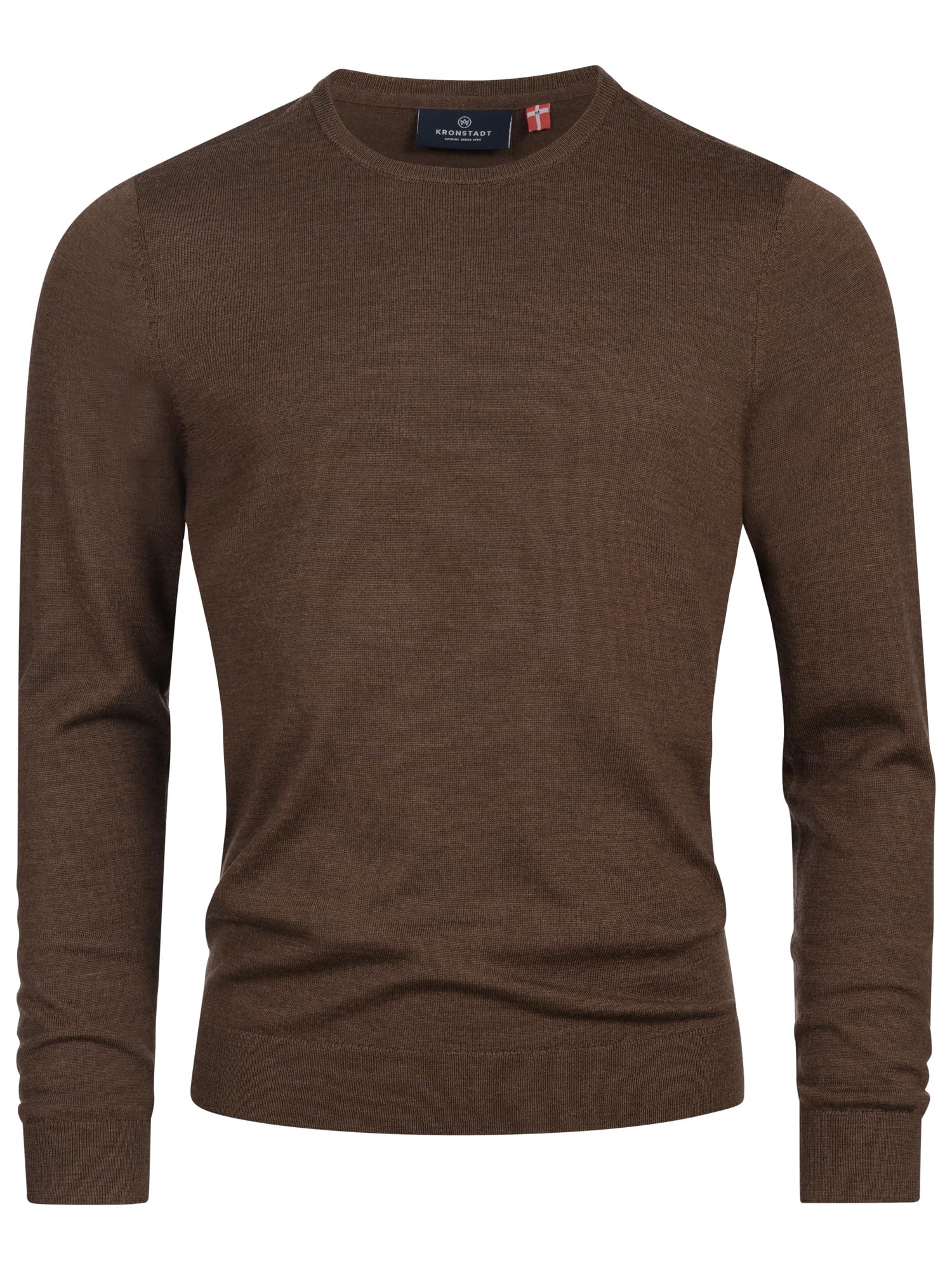 KRONSTADT KSJohannes - Jersey de punto para hombre, 100% lana merino, jersey de invierno para hombre