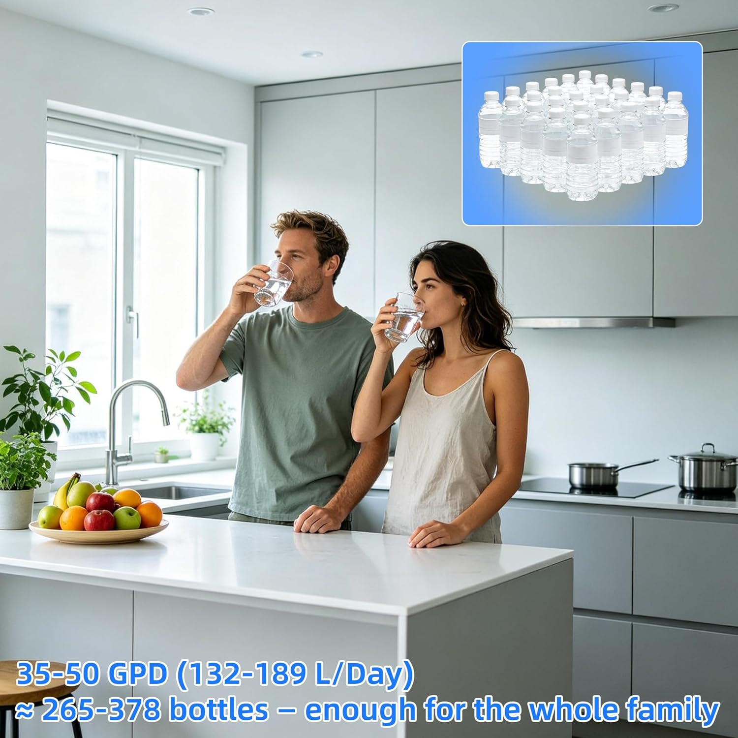 335 RO System Replacement Water Filter Kit Compatible with Microline, The 335 RO Water Filter 3-Stage Set Includes S1229RS Membrane, S7028 Pre-Filter and S7025 GAC Post Carbon Filter