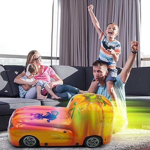 Miniatura 3 de Kello Juguete de auto de carreras con control remoto de dibujos animados para niños de 3 años en adelante, regalo de fiesta de cumpleaños de Navidad