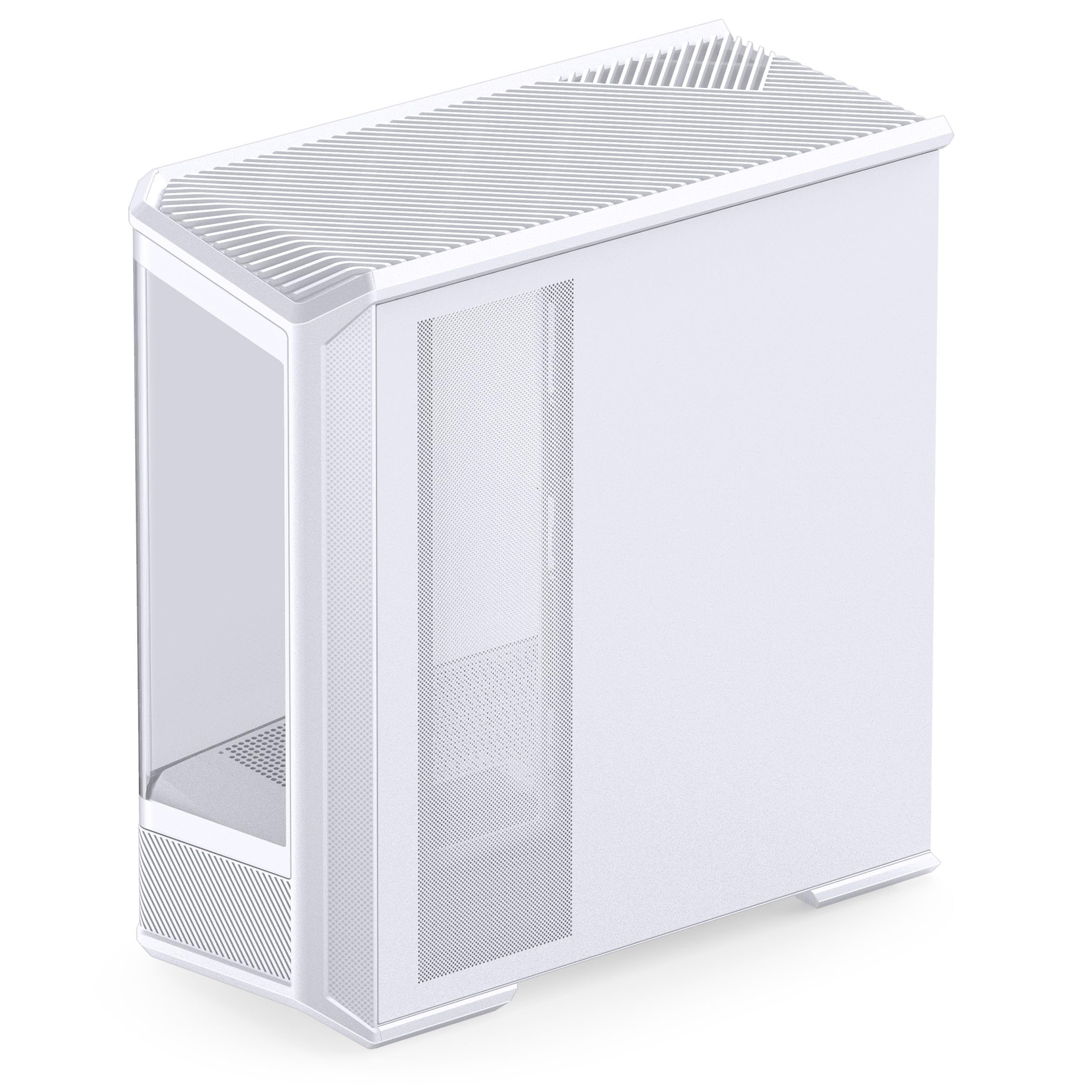 Jonsbo D400 obudowa PC biała | ATX Midi-Tower z panoramicznym oknem 270°, podwójny grzejnik 360 mm, USB-C