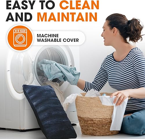 Miniatura 7 de Cheer Collection Funda de Cojín de Piel Sintética - Funda de Cojín Esponjosa, Funda Suave para Cojines Decorativos para Sofá, Acogedora Funda de