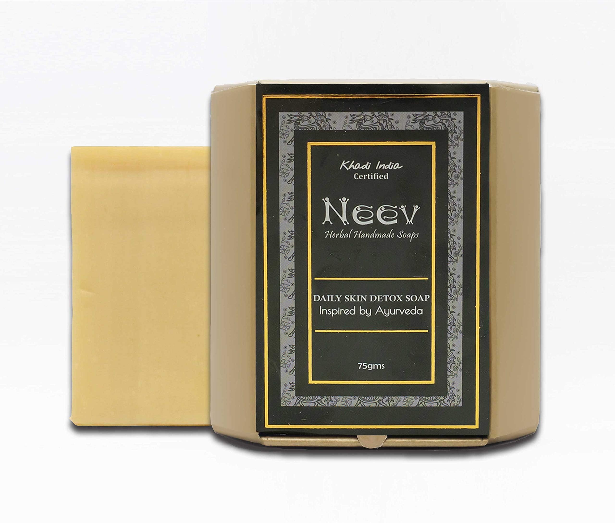 Neev Herbal Handmade Soaps Daily Skin Detox Soap -75gm