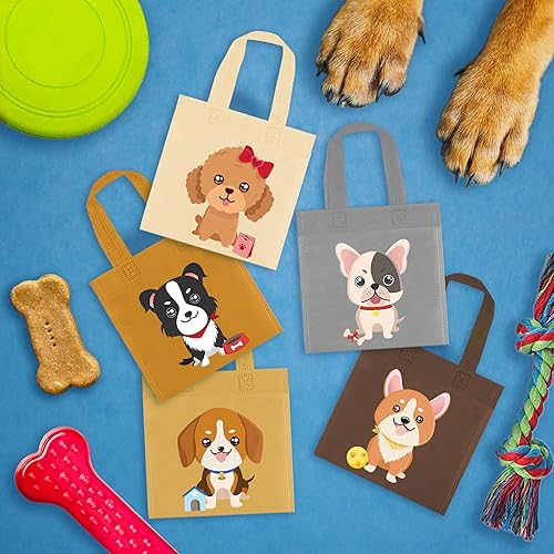 Miniatura 7 de BANBALLON 20 bolsas de regalo de fiesta para perros, bolsas de regalo no tejidas para cachorros, bolsas de regalo para niños, fiesta de cumpleaños,