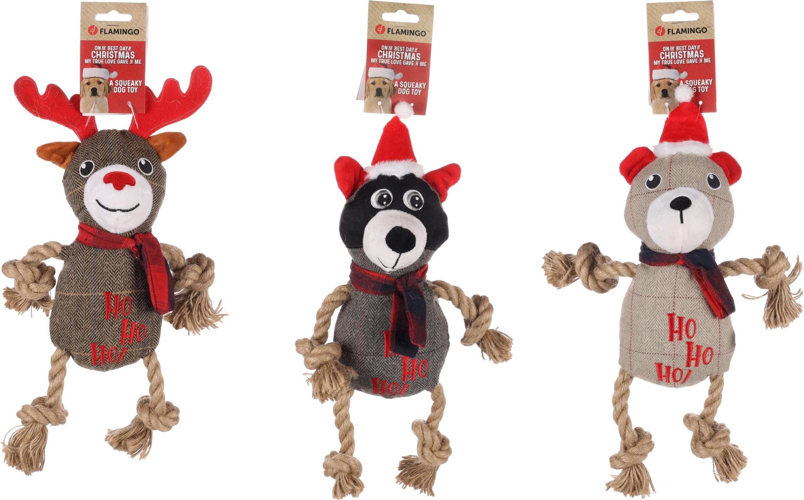 Flamingo CHRISTMAS DT BETA ANIMAL + ROPE ASSORTMENT