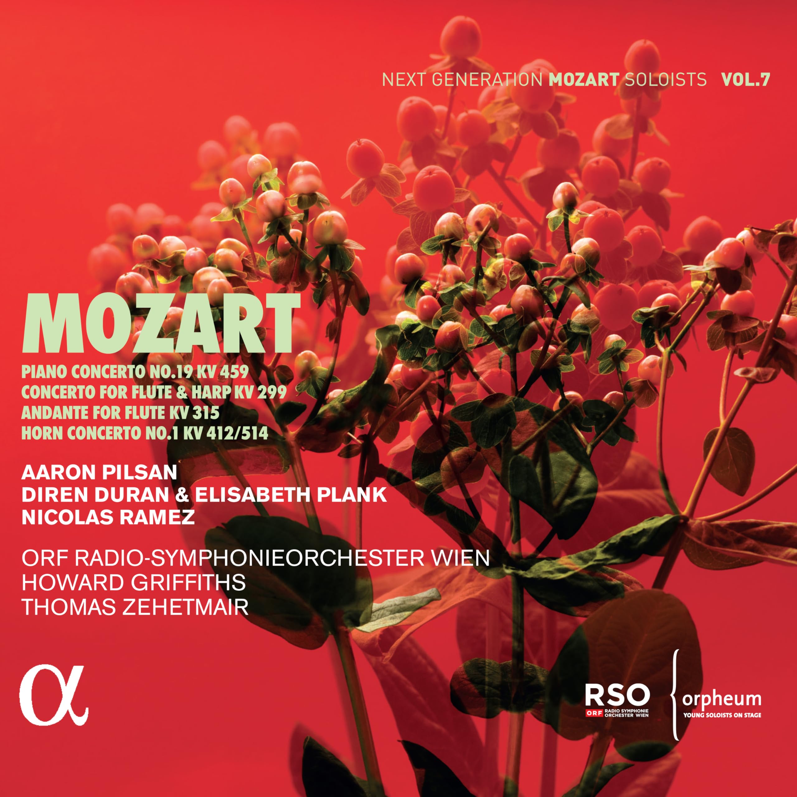 ALPHA1001 Mozart Mozart: Piano Concerto No. 19 Kv 459 - Concerto For Flute &