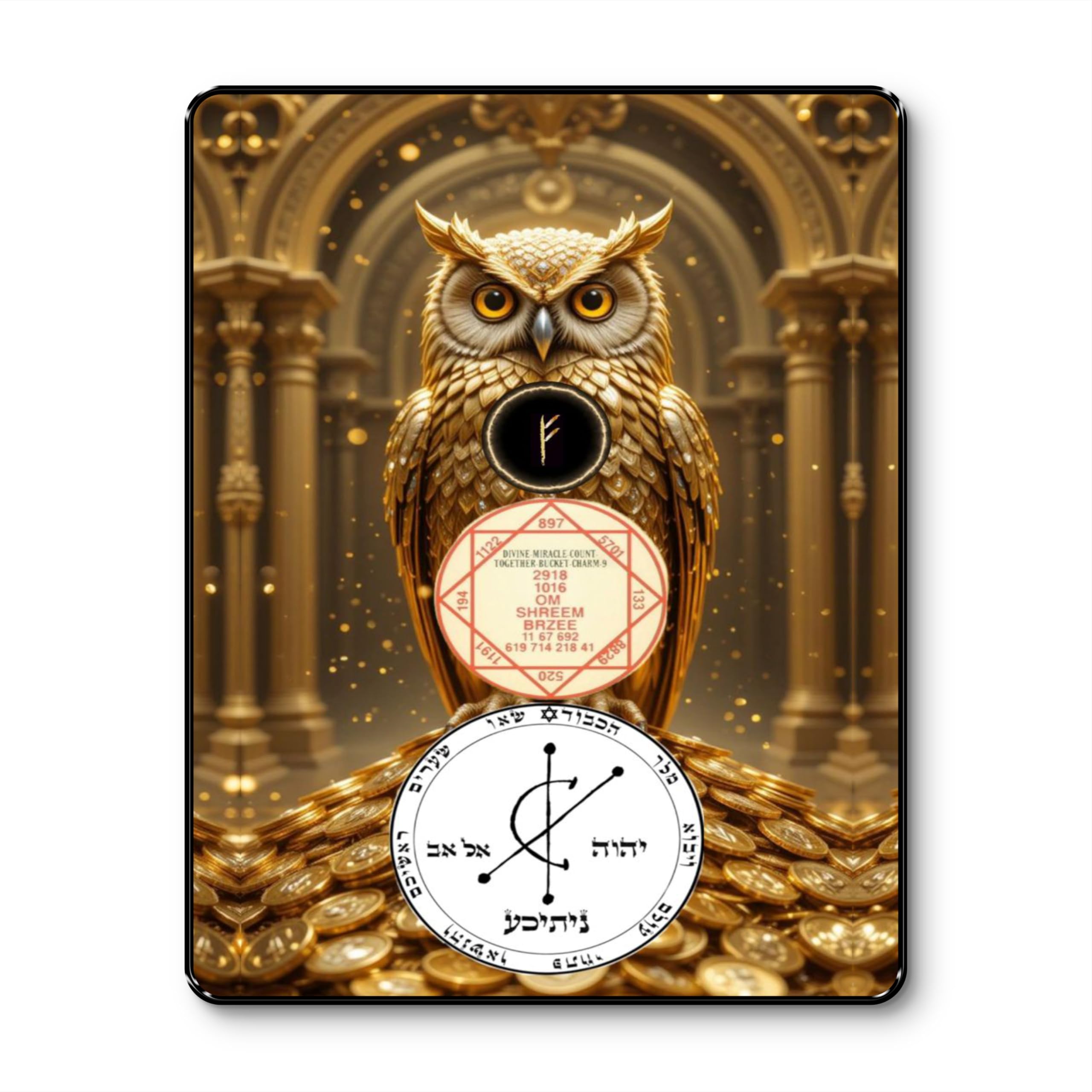 Golden Money Tree Wall Art - Wealth & Good Luck -9