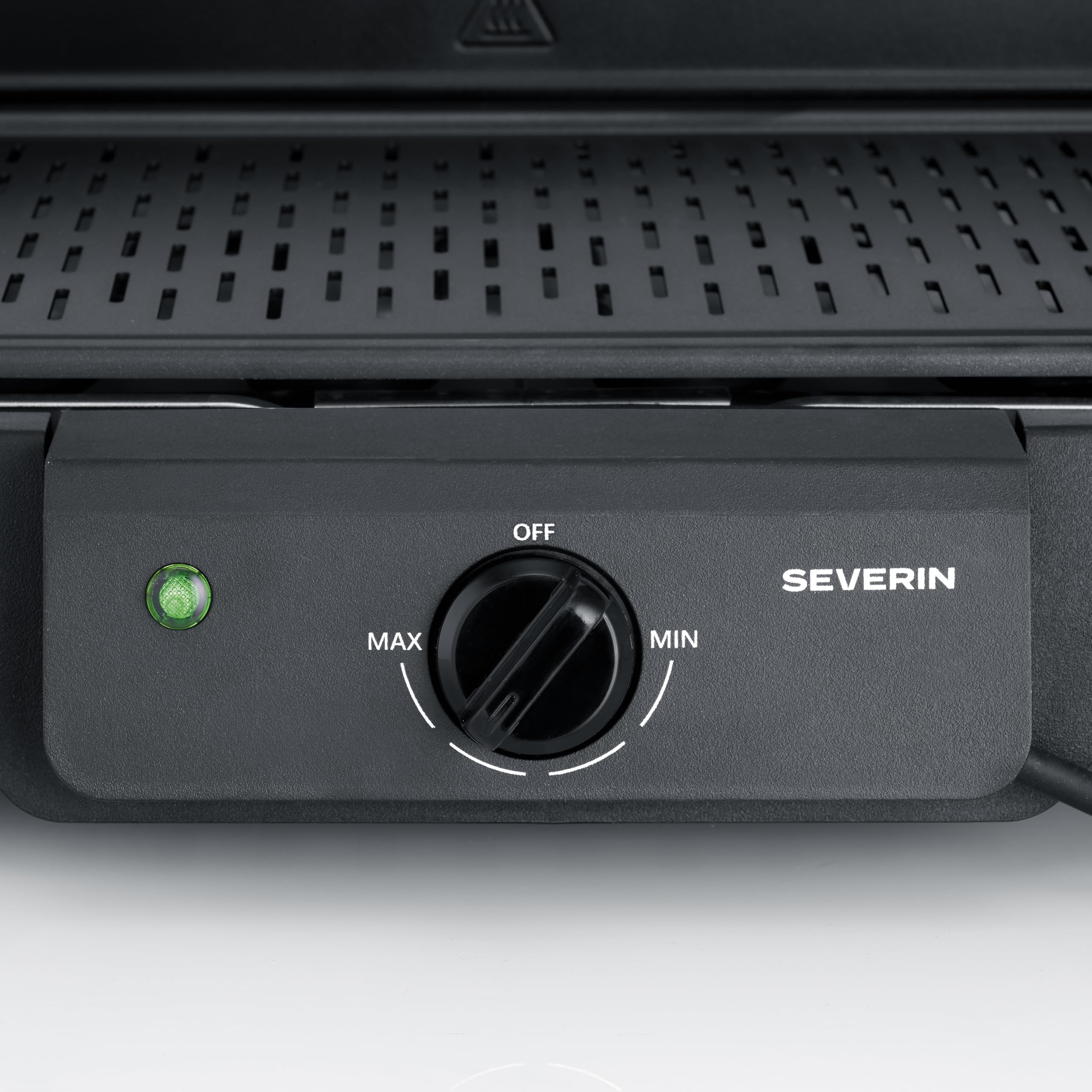 Severin – Barbecue électrique de table avec grille en fonte d’aluminium - Intérieur ou extérieur - Pare-vent amovible et bac à eau - 2000 W – PG 8595