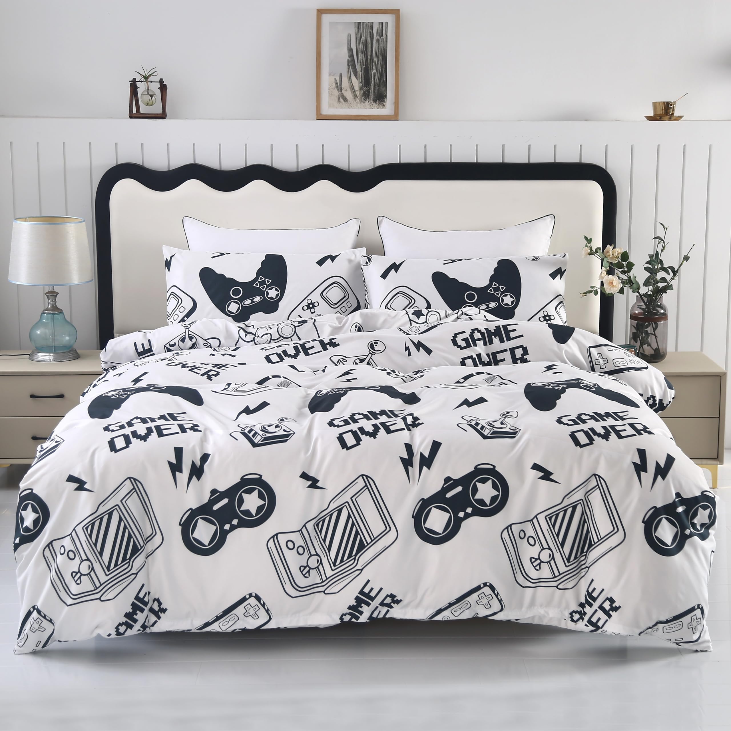 Parure de lit double mignonne pour chambre d'enfants et ados SDIII