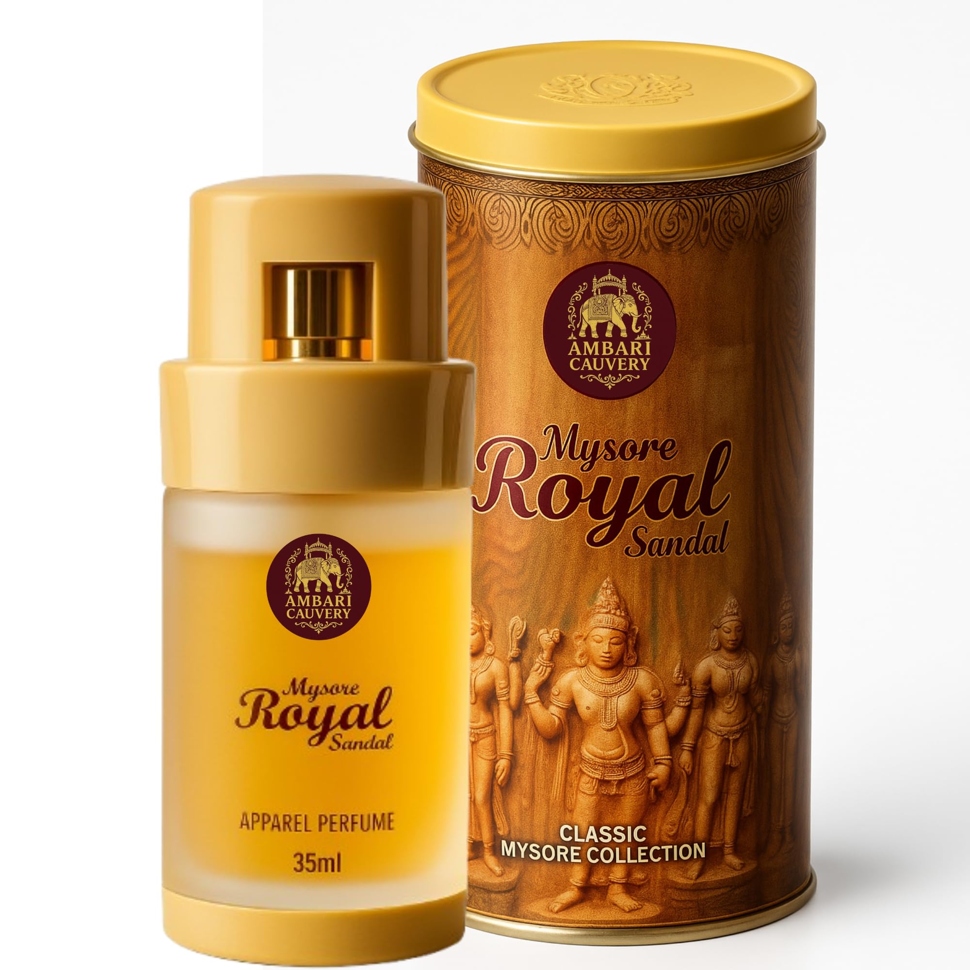 Mysore Royal Kavery Sandalwood fragrance Perfume, 35ml unisex (For Men and Women/Ladies) | Best Long Lasting Parfum Spray | Natural Scent | Mysuru Chandan | Eau de perfum-image-17