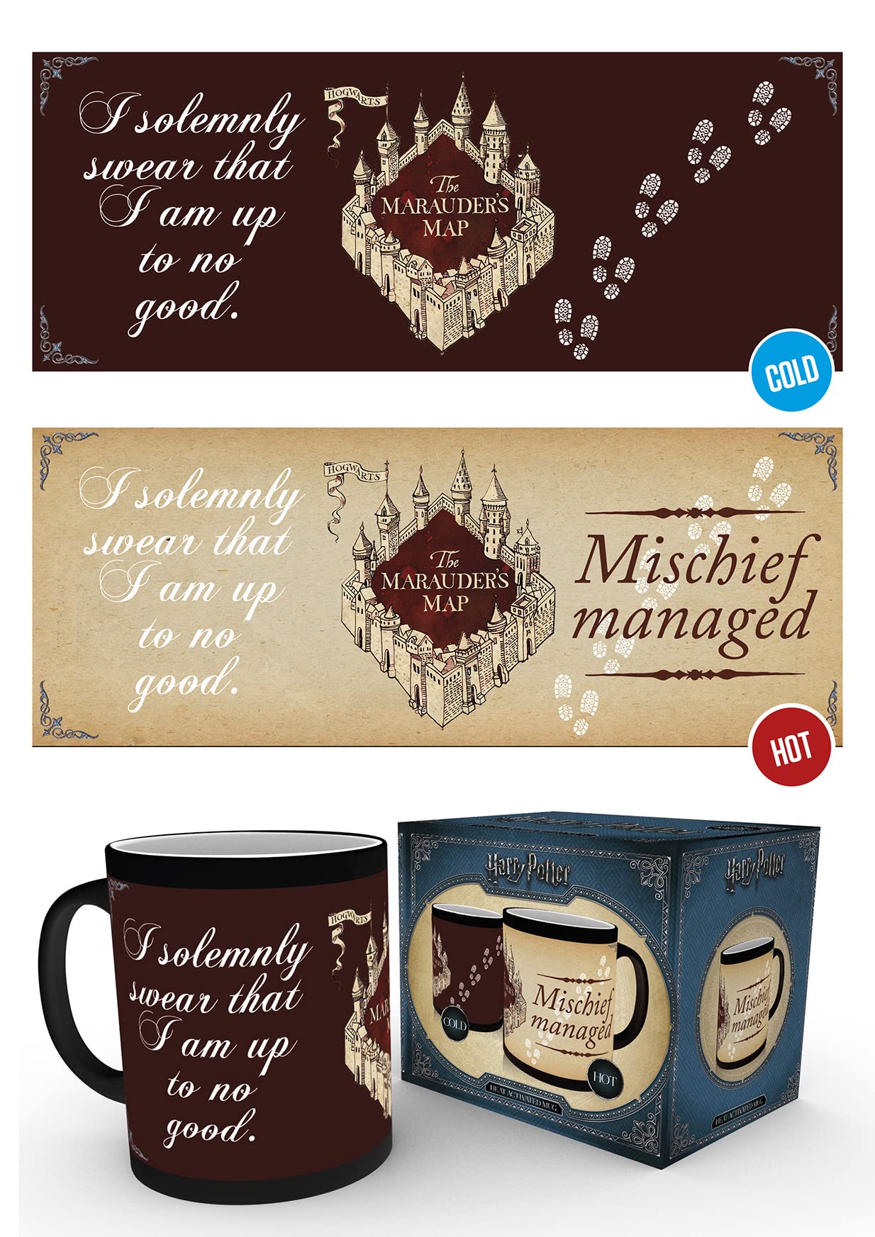Gb Eye Multicolour Harry Potter I Solemnly Swear Heat Change Mug