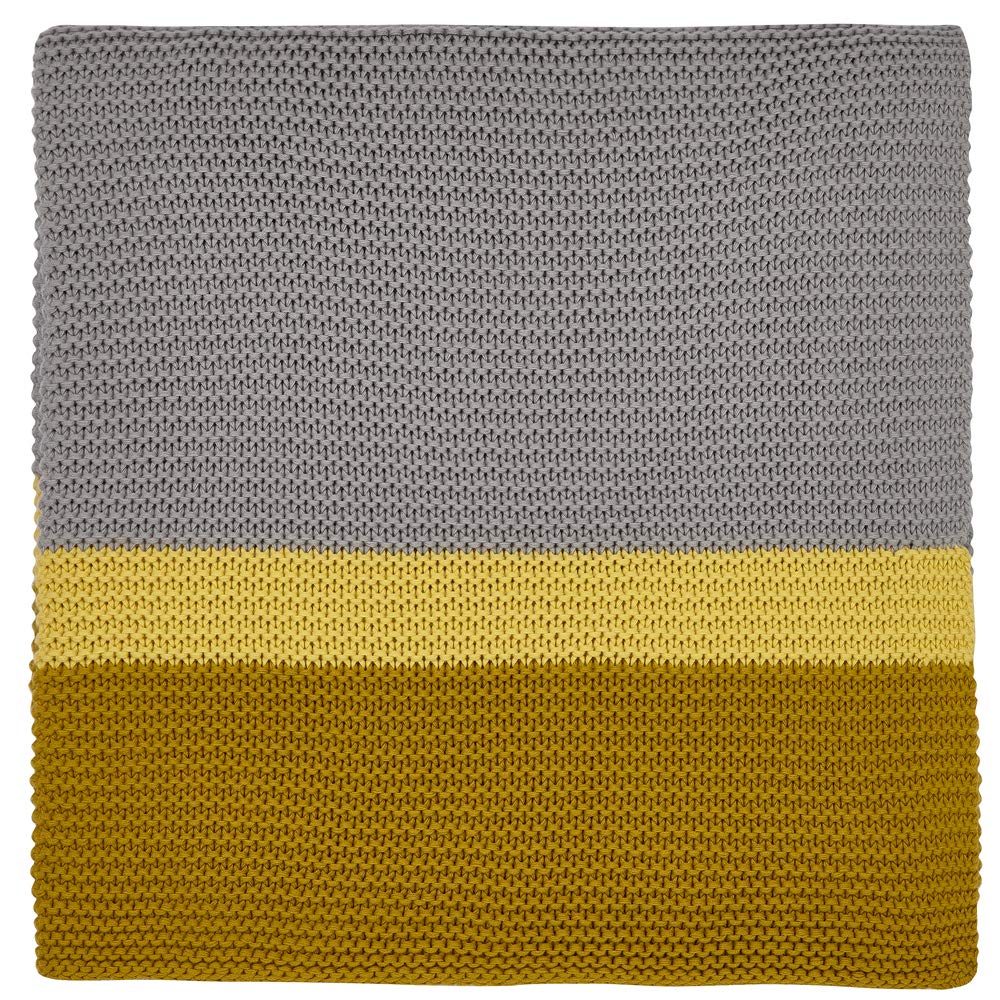 Clarissa Hulse, Espinillo Knitted Throw, Turmeric, 130 X 170
