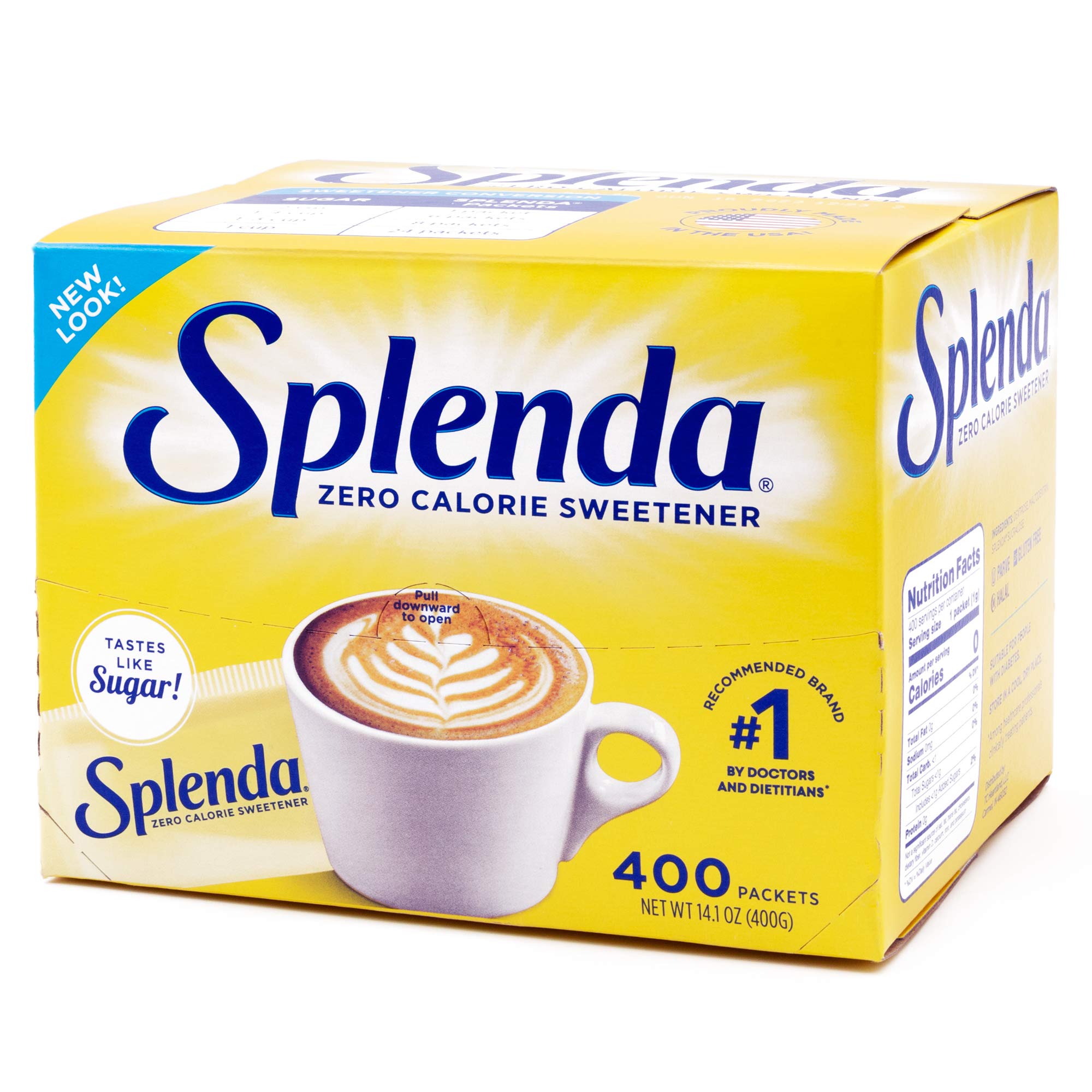 SPLENDA No Calorie Sweetener, SingleServe Packets, 400 Count,200414